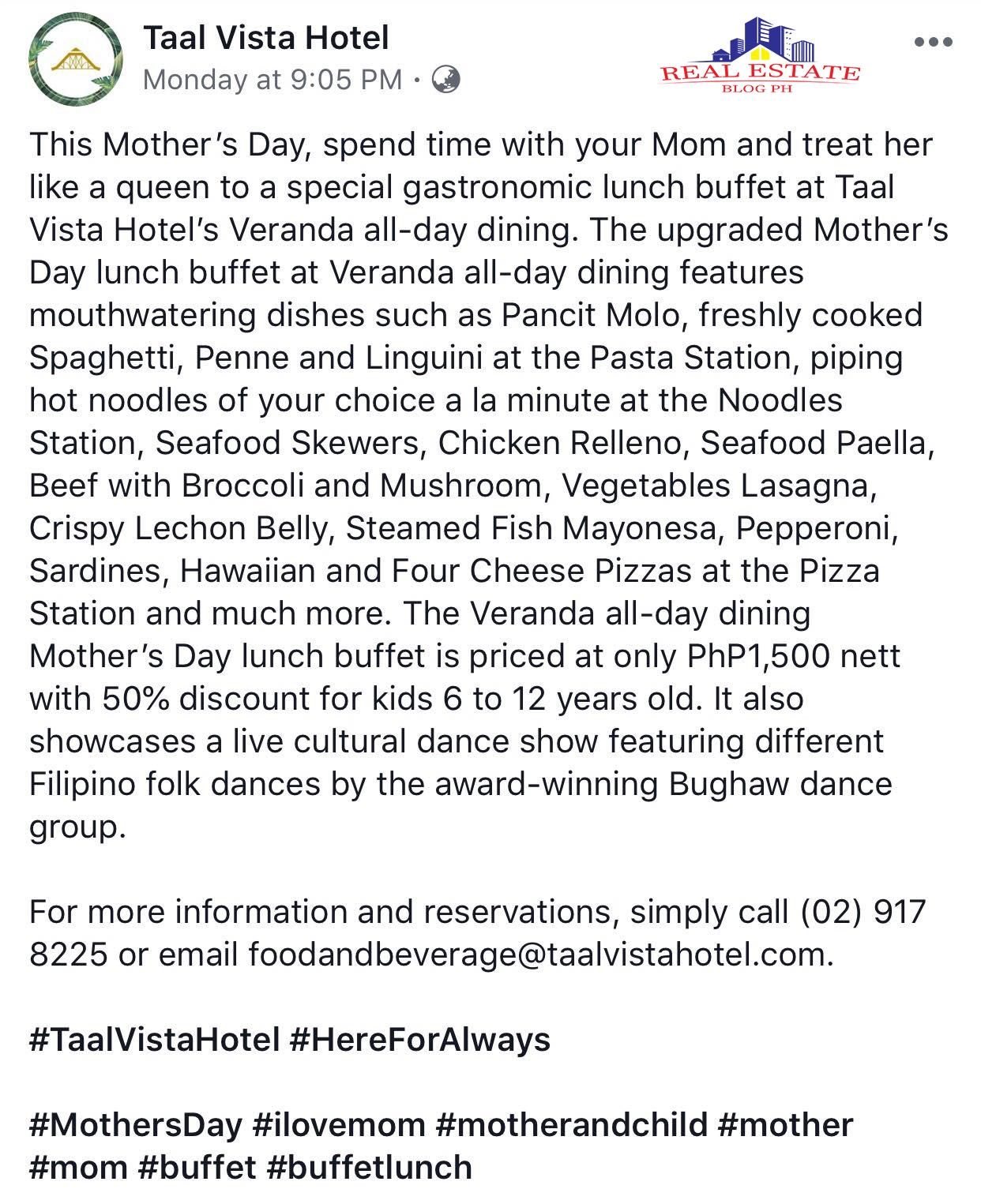 Mother's Day_Taal Vista
